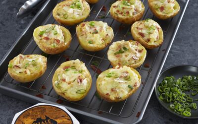 CAMEMBERT & PARMA HAM LOADED POTATOES